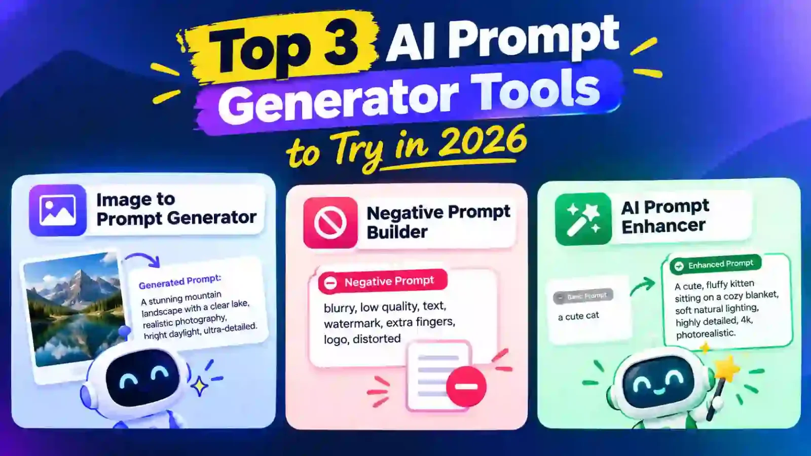 Top 3 AI Prompt Generator Tools to Try in 2026